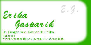 erika gasparik business card